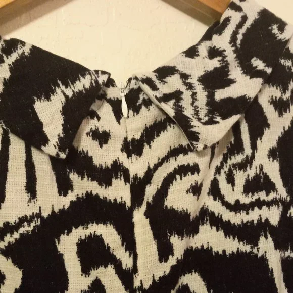 Pendleton Half Zip Dress Black & White GUC Size 4 - Picture 11 of 12